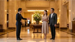 東京の高級ホテルで出会う大人の男女｜デートクラブ・交際クラブとは何かを解説するイメージ